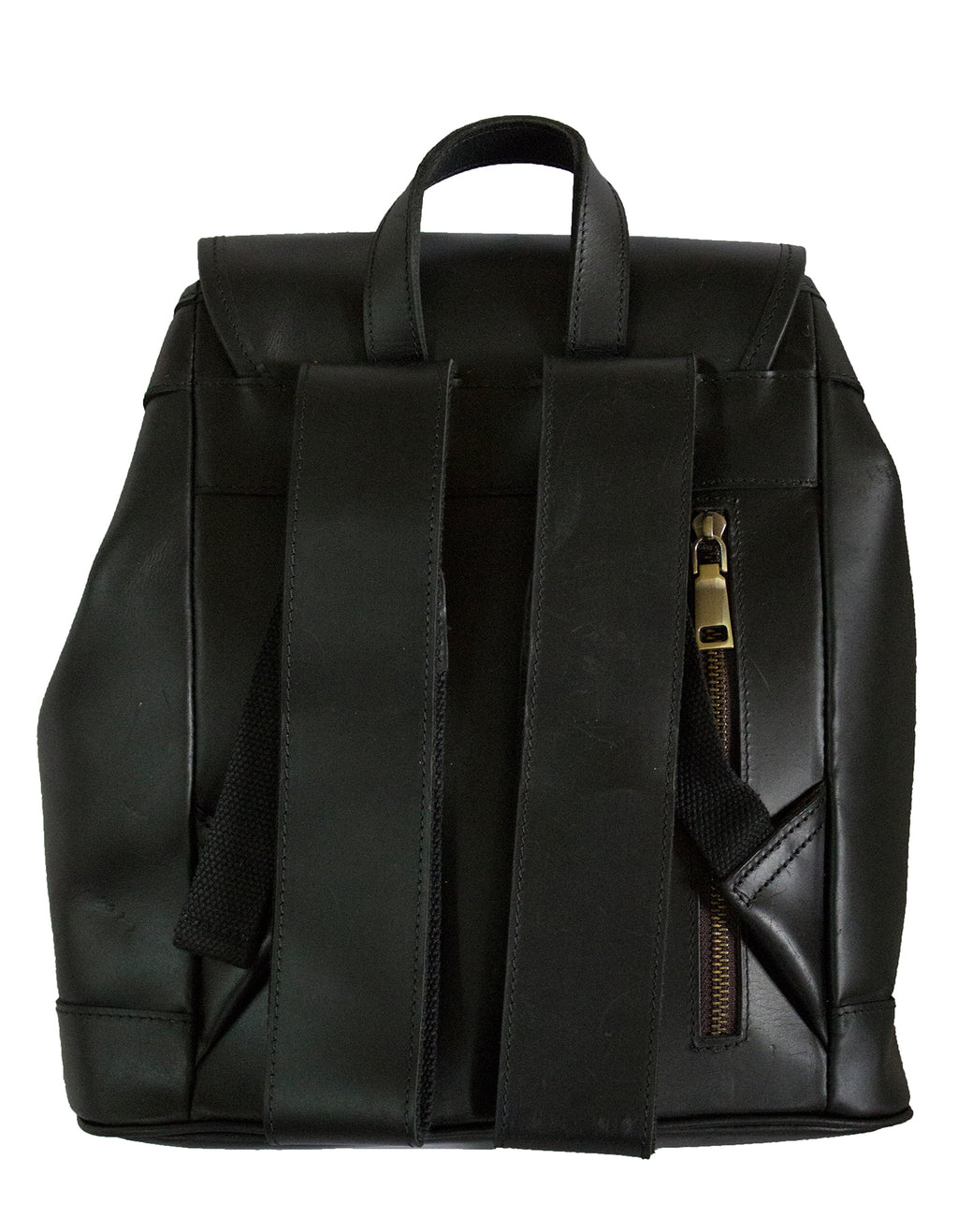 Deluxell GSX-107 Unisex Full Grain Genuine Leather Drawstring Backpack