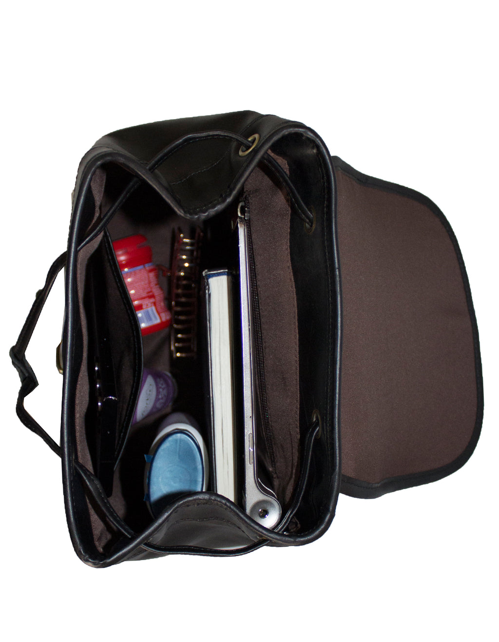 Deluxell GSX-107 Unisex Full Grain Genuine Leather Drawstring Backpack