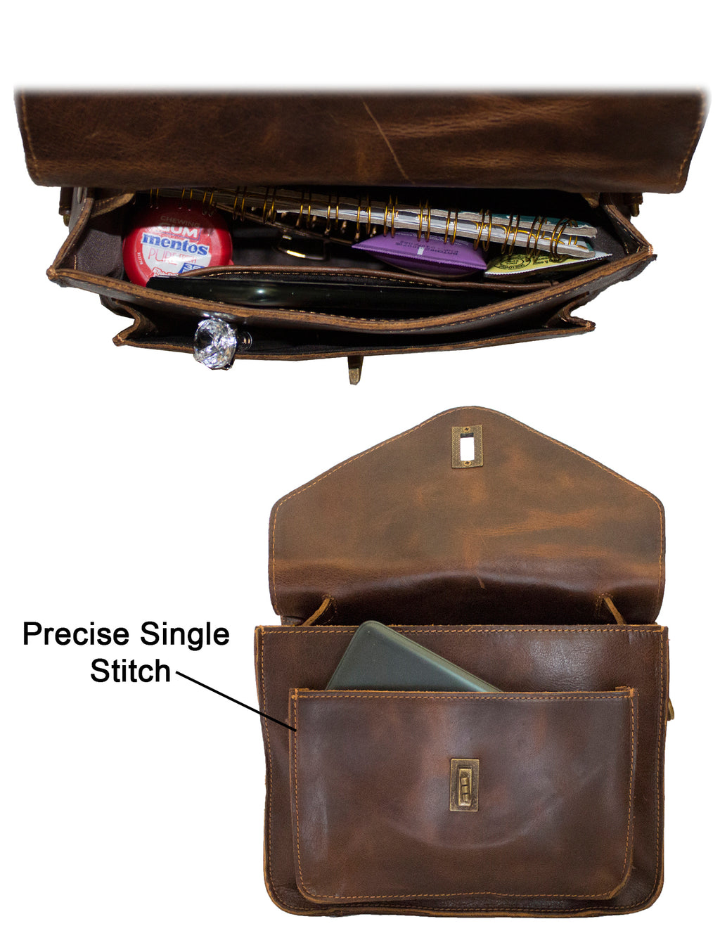 Deluxell GSX-108 Full Grain Genuine Leather Women's Crossbody/ Handbag