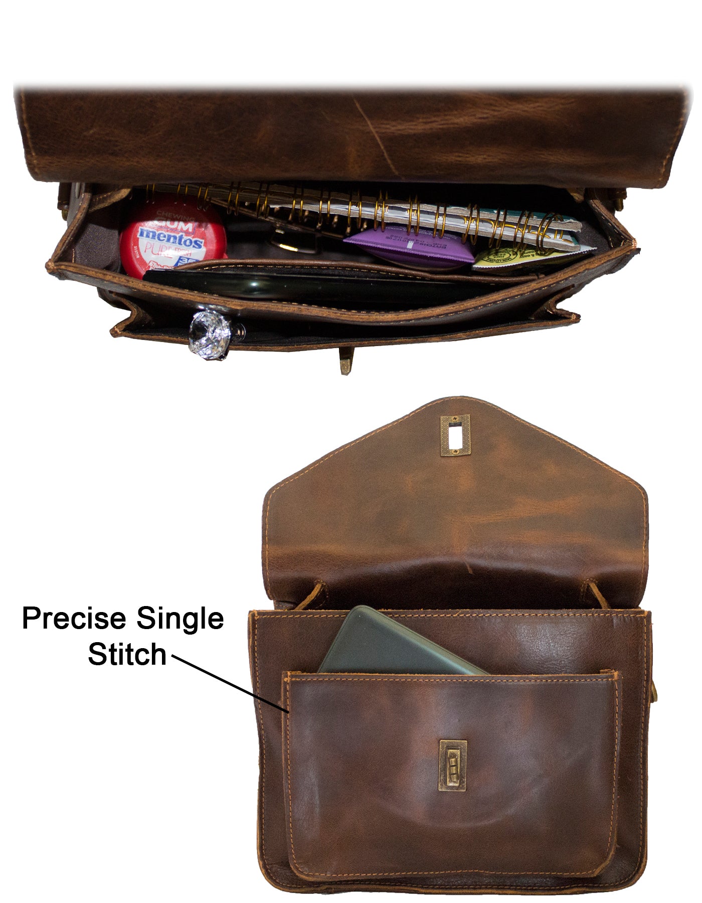 Deluxell GSX-108 Full Grain Genuine Leather Women's Crossbody/ Handbag