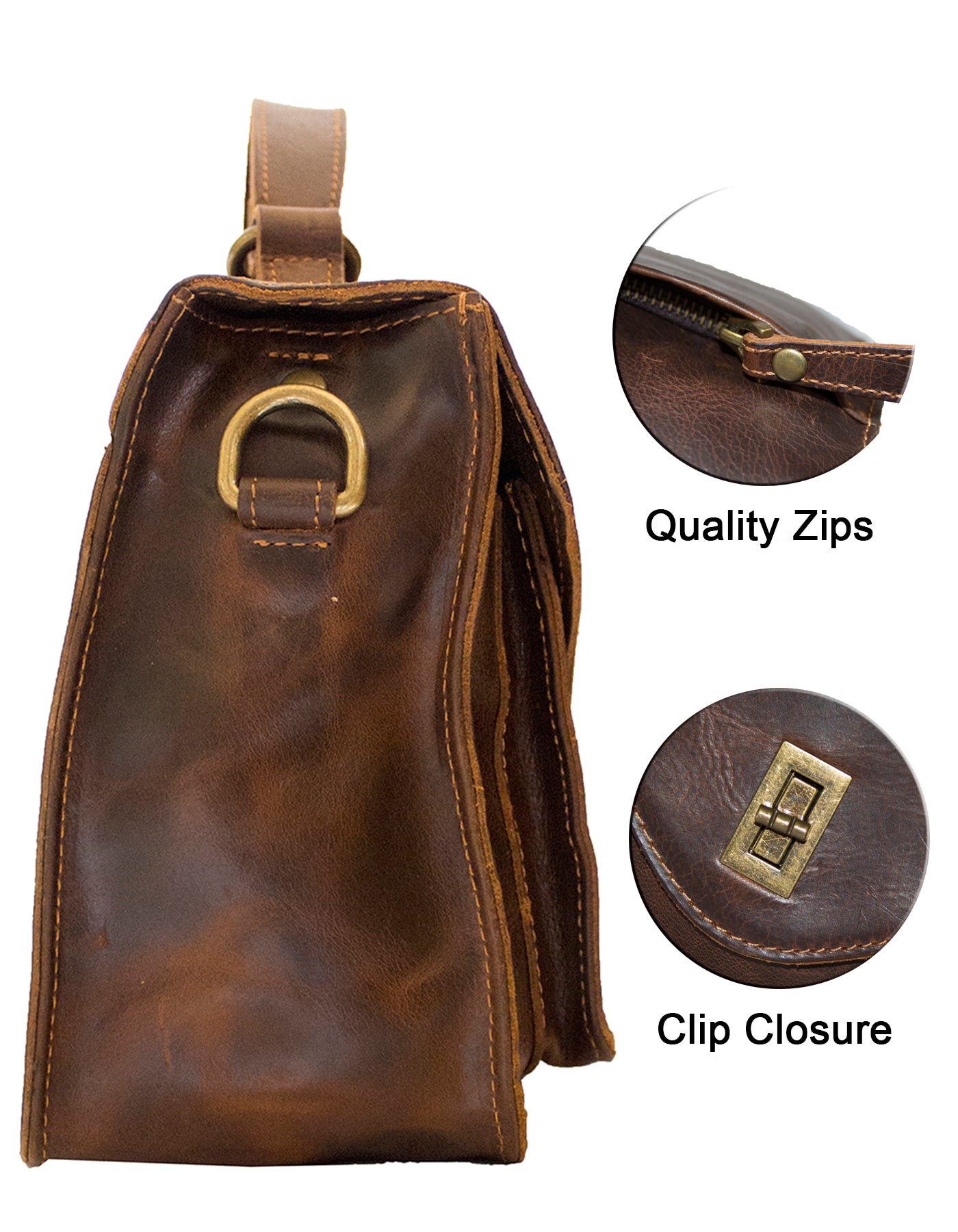 Deluxell GSX-108 Full Grain Genuine Leather Women's Crossbody/ Handbag