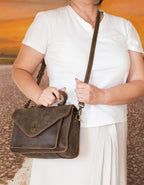 Deluxell GSX-108 Full Grain Genuine Leather Women's Crossbody/ Handbag