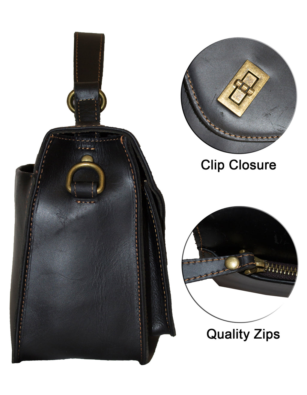 Deluxell GSX-108 Full Grain Genuine Leather Women's Crossbody/ Handbag