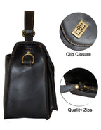 Deluxell GSX-108 Full Grain Genuine Leather Women's Crossbody/ Handbag