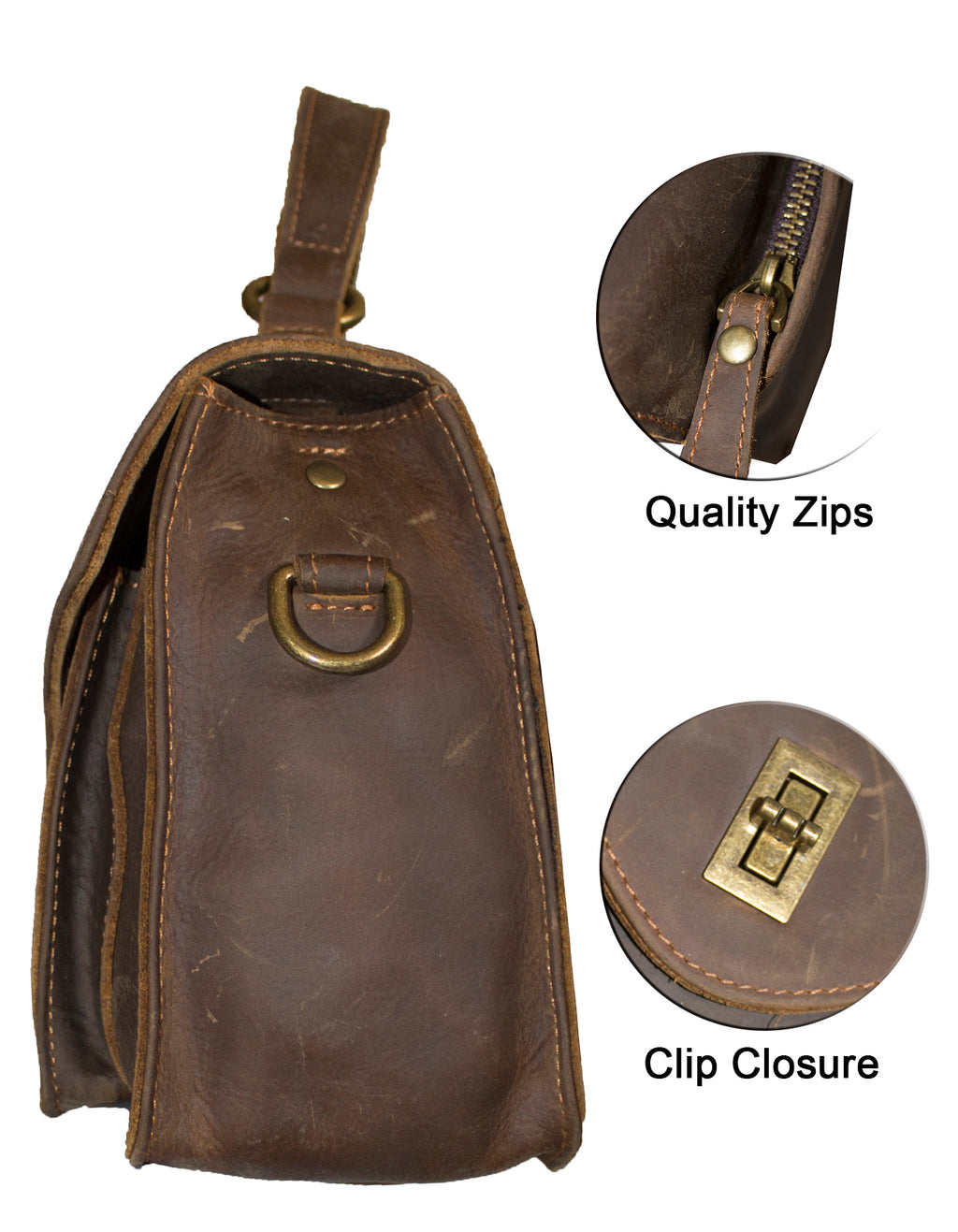 Deluxell GSX-108 Full Grain Genuine Leather Women's Crossbody/ Handbag