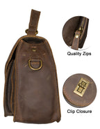 Deluxell GSX-108 Full Grain Genuine Leather Women's Crossbody/ Handbag
