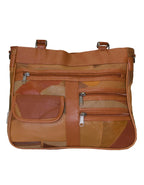 Fino GW-16040 Multi-Compartment Genuine Patch Leather Hand & Shoulder Bag