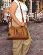 Fino GW-80010 Genuine Patch Leather Edge Plait Design Hand & Shoulder Bag