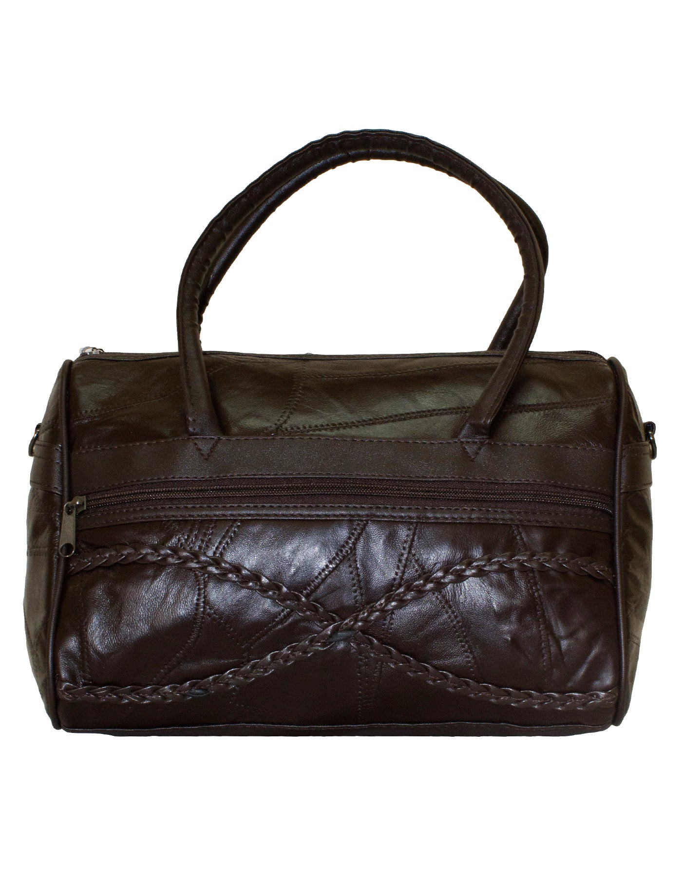 Fino GW-80205 Genuine Patch Leather Crisscross Plait Design Shoulder Bag