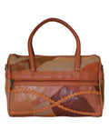 Fino GW-80205 Genuine Patch Leather Crisscross Plait Design Shoulder Bag