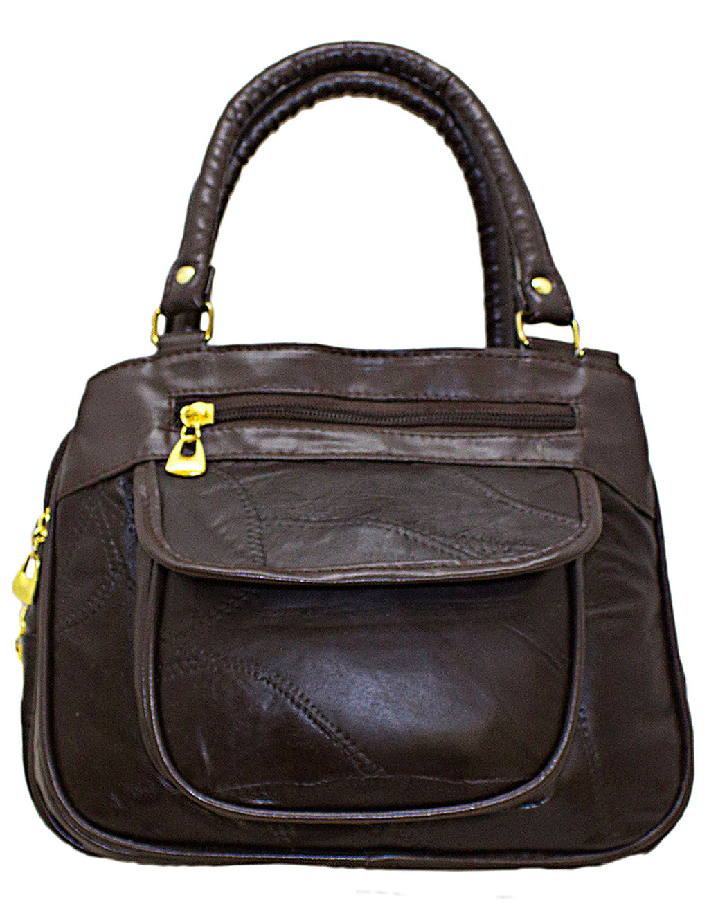 Fino GW-80398 Genuine Patch Leather Multi-Compartment Mama Sling Bag