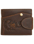 Deluxell GX-062 Genuine Leather Scorpion Embossed Wallet with Box