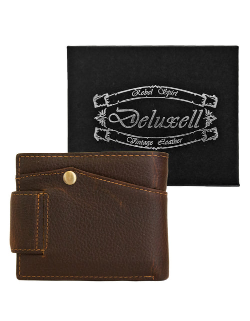 Deluxell GX-062 Genuine Leather Scorpion Embossed Wallet with Box