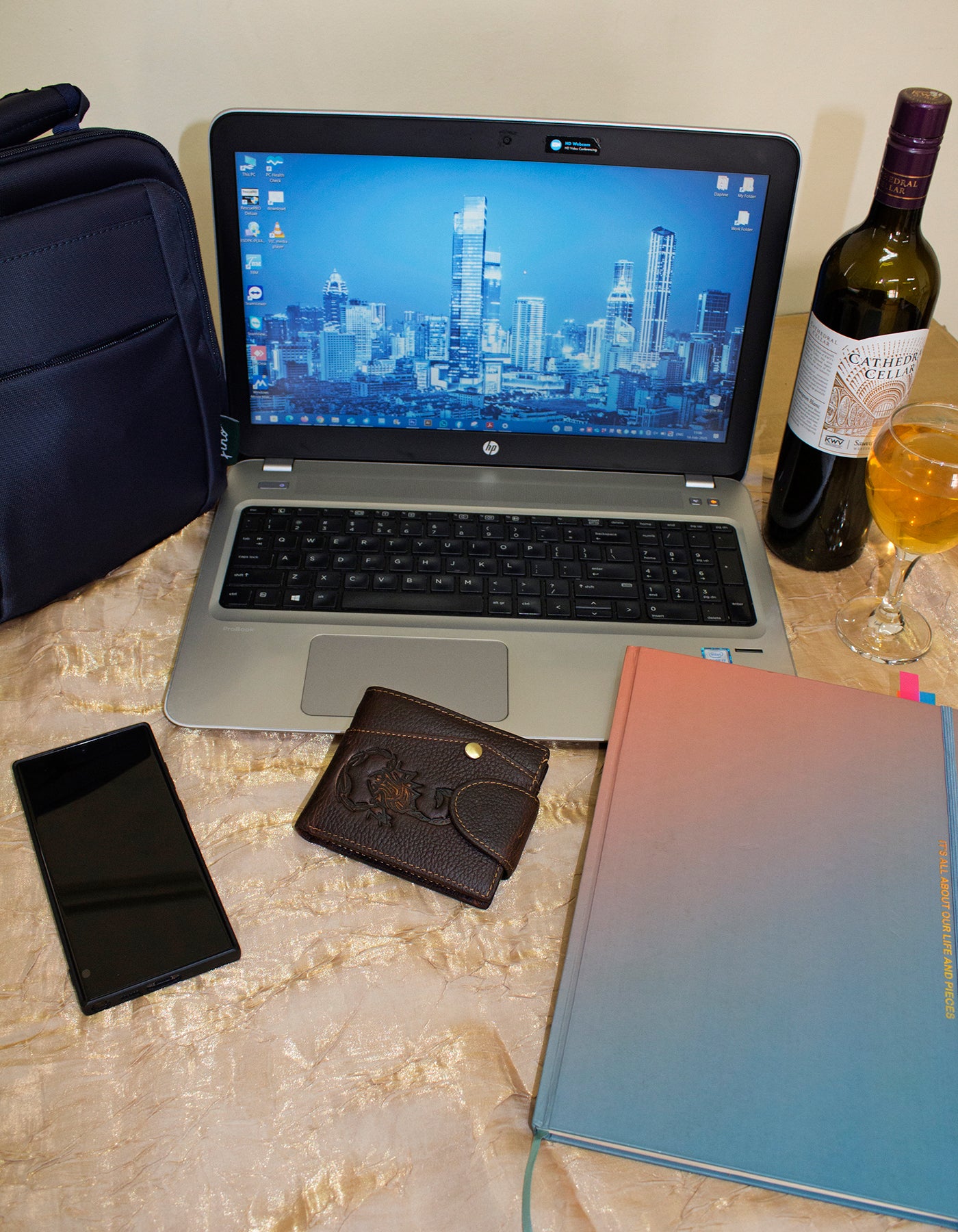 Deluxell GX-062 Genuine Leather Scorpion Embossed Wallet with Box