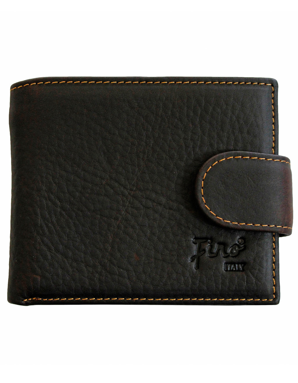 Fino GX-070A Genuine Leather Card Wallet with Box - Coffee