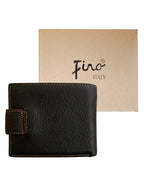 Fino GX-070A Genuine Leather Card Wallet with Box - Coffee