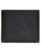 Fino GX-W206 Genuine Leather Waxed Card Wallet with Box - Coffee