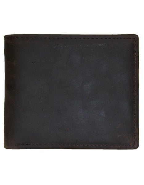 Fino GX-W206 Genuine Leather Waxed Card Wallet with Box - Coffee
