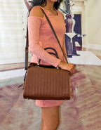 Fino H6831 Elegant Faux Leather Hand & Shoulder Bag