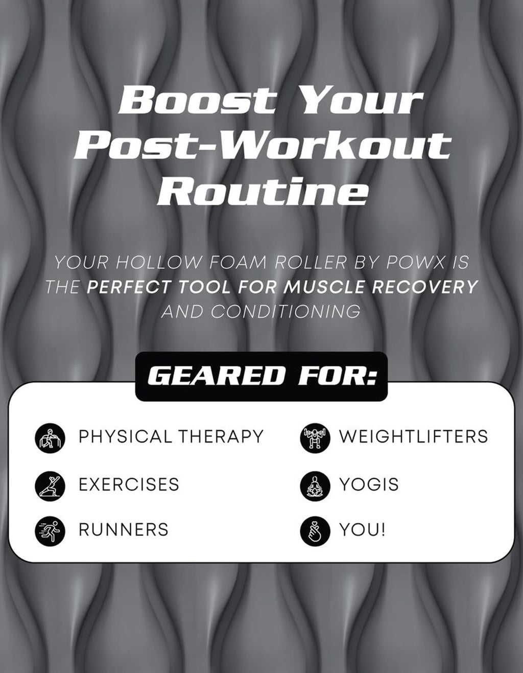 Tumaz Care HF024 Deep Tissue Muscle Massage Foam Roller