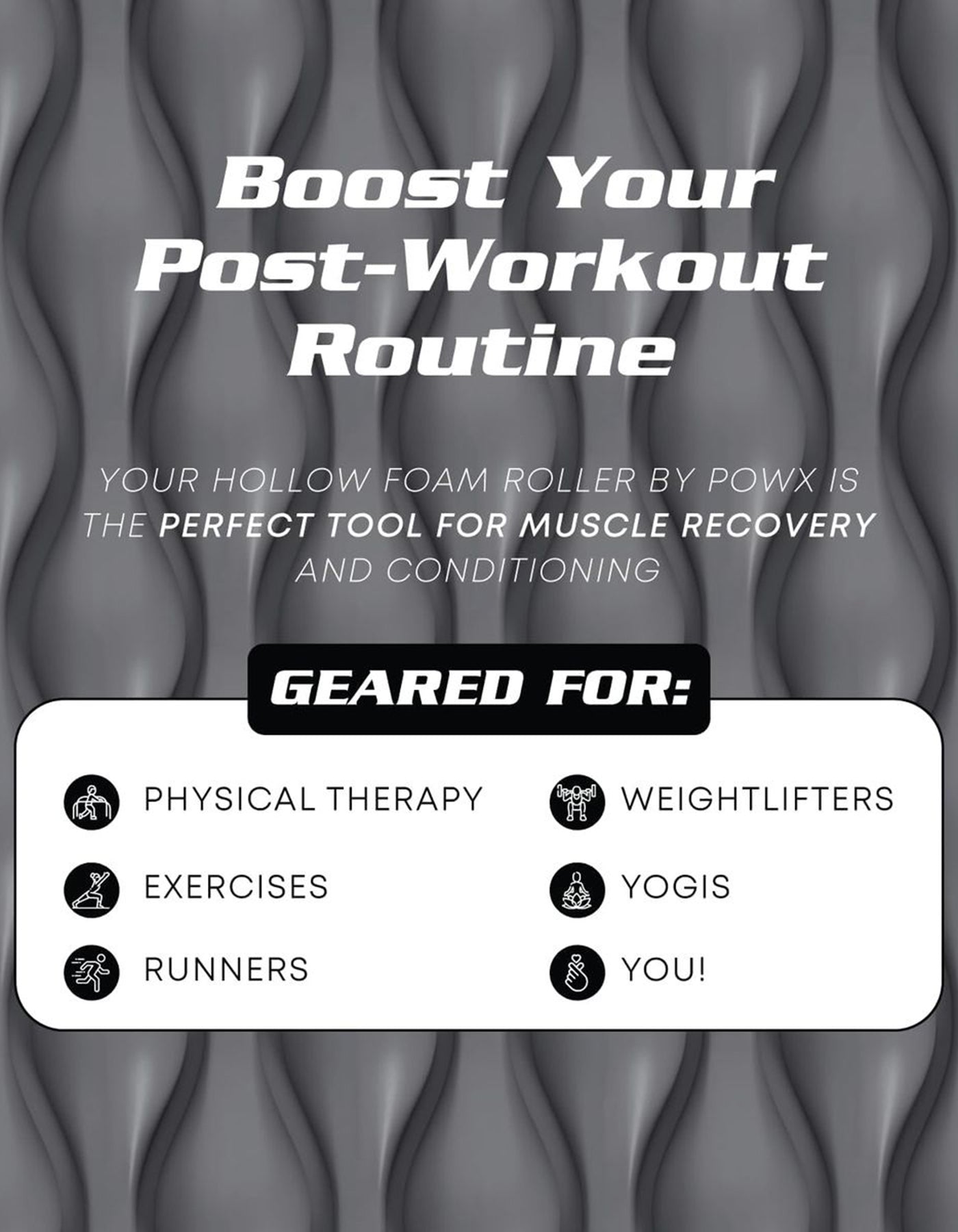 Tumaz Care HF024 Deep Tissue Muscle Massage Foam Roller