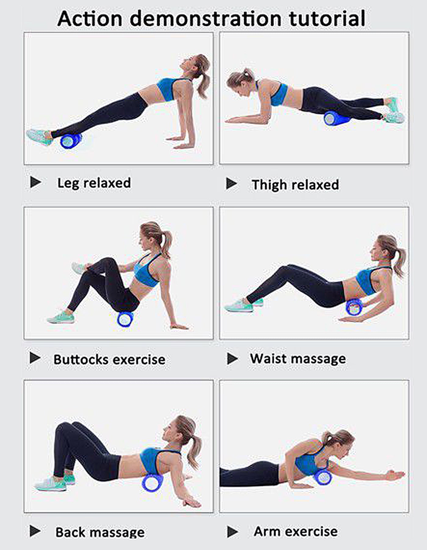 Tumaz Care HF024 Deep Tissue Muscle Massage Foam Roller