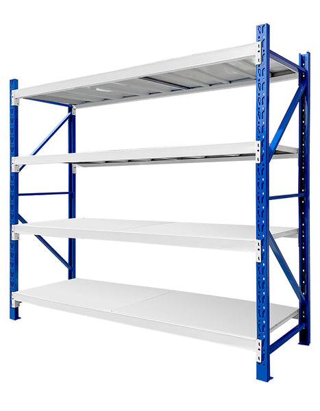 Fino Z6-260-3M Medium Duty Boltless Metal Warehouse Four Tier Shelves
