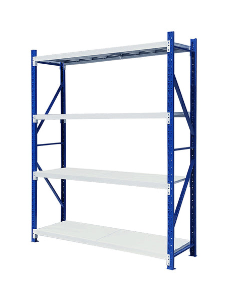 Fino Z6-260-2L Light Duty Boltless Metal Warehouse Four Tier Shelves
