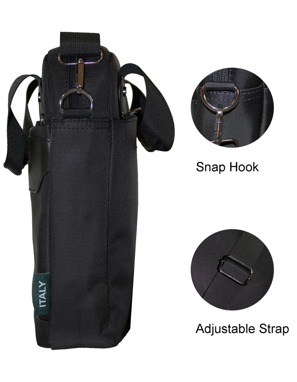 Fino HY-1228 Unisex Water-Resistant Nylon Shoulder/ Crossbody Bag