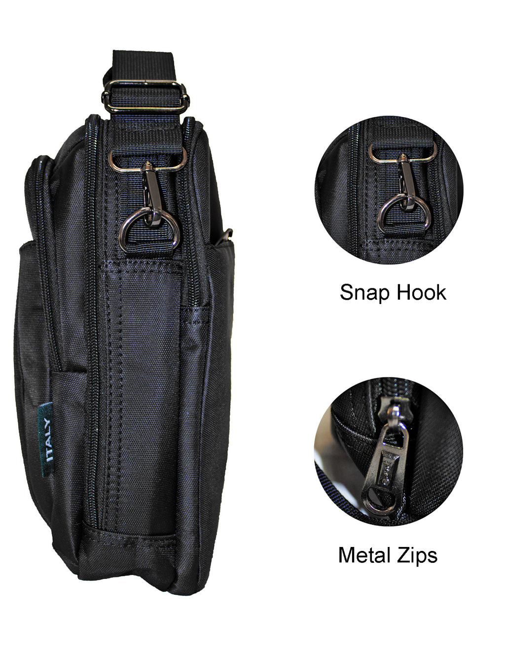 Fino HY-1303 Unisex Nylon Shoulder/ Crossbody Water-Resistant Bag