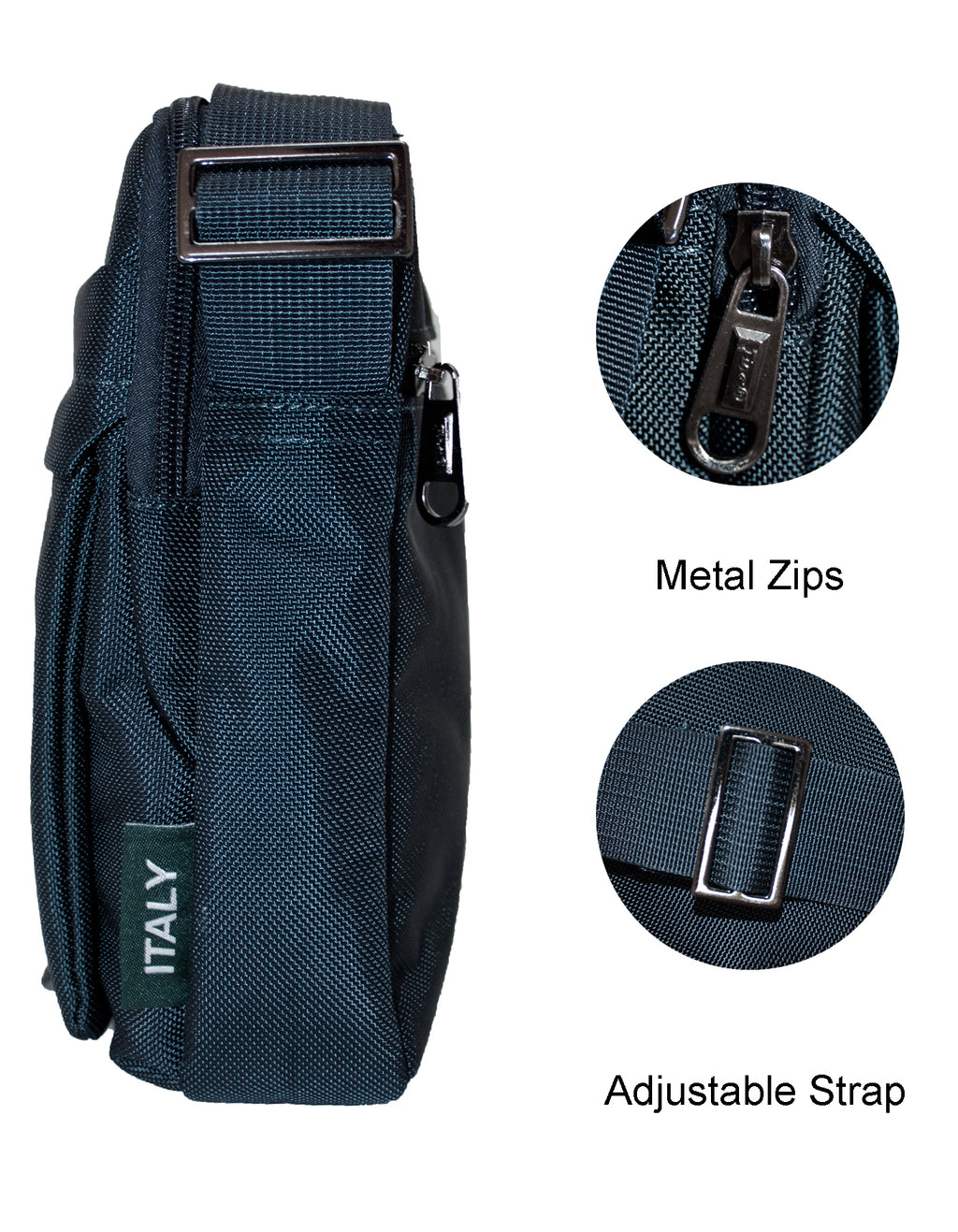 Fino HY-230805 Unisex Nylon Shoulder/ Crossbody Water-Resistant Bag