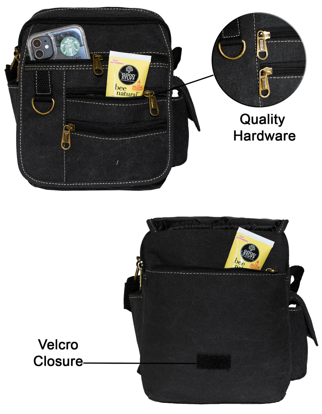 Fino HY-325 Retro Canvas Sling Bag