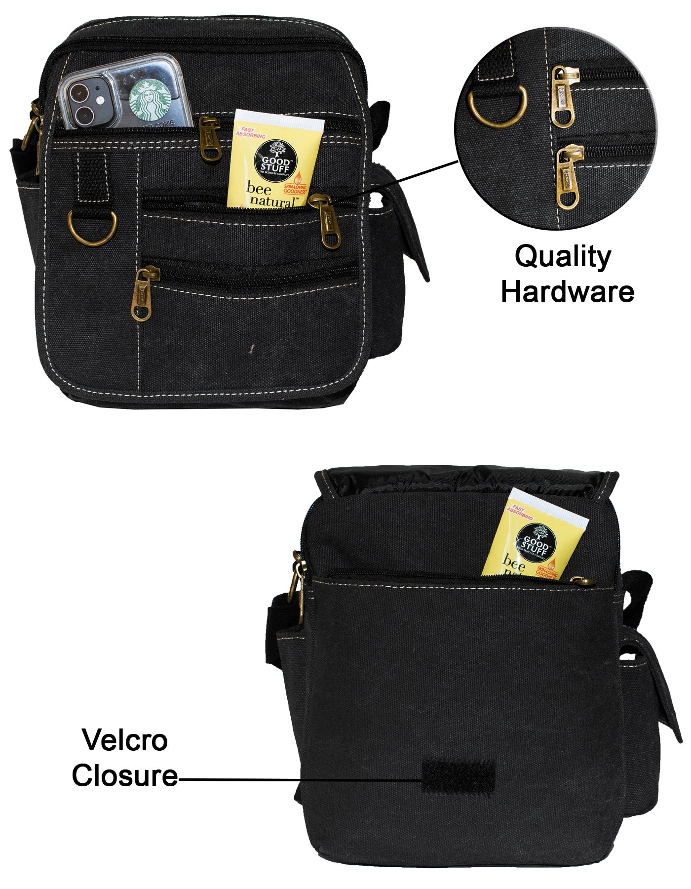 Fino HY-325 Retro Canvas Sling Bag