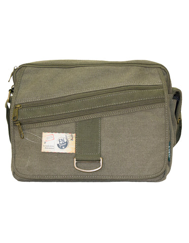 Fino HY-3544 Unisex Vintage Cotton Canvas Crossbody Messenger Bag