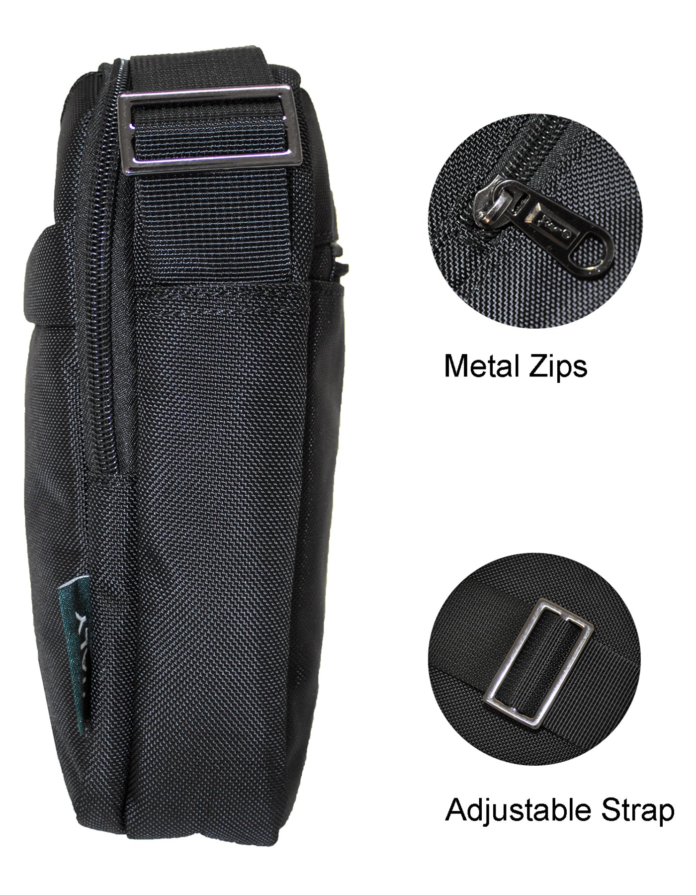 Fino HY-3923 Unisex Water-Resistant Nylon Shoulder/ Crossbody Bag