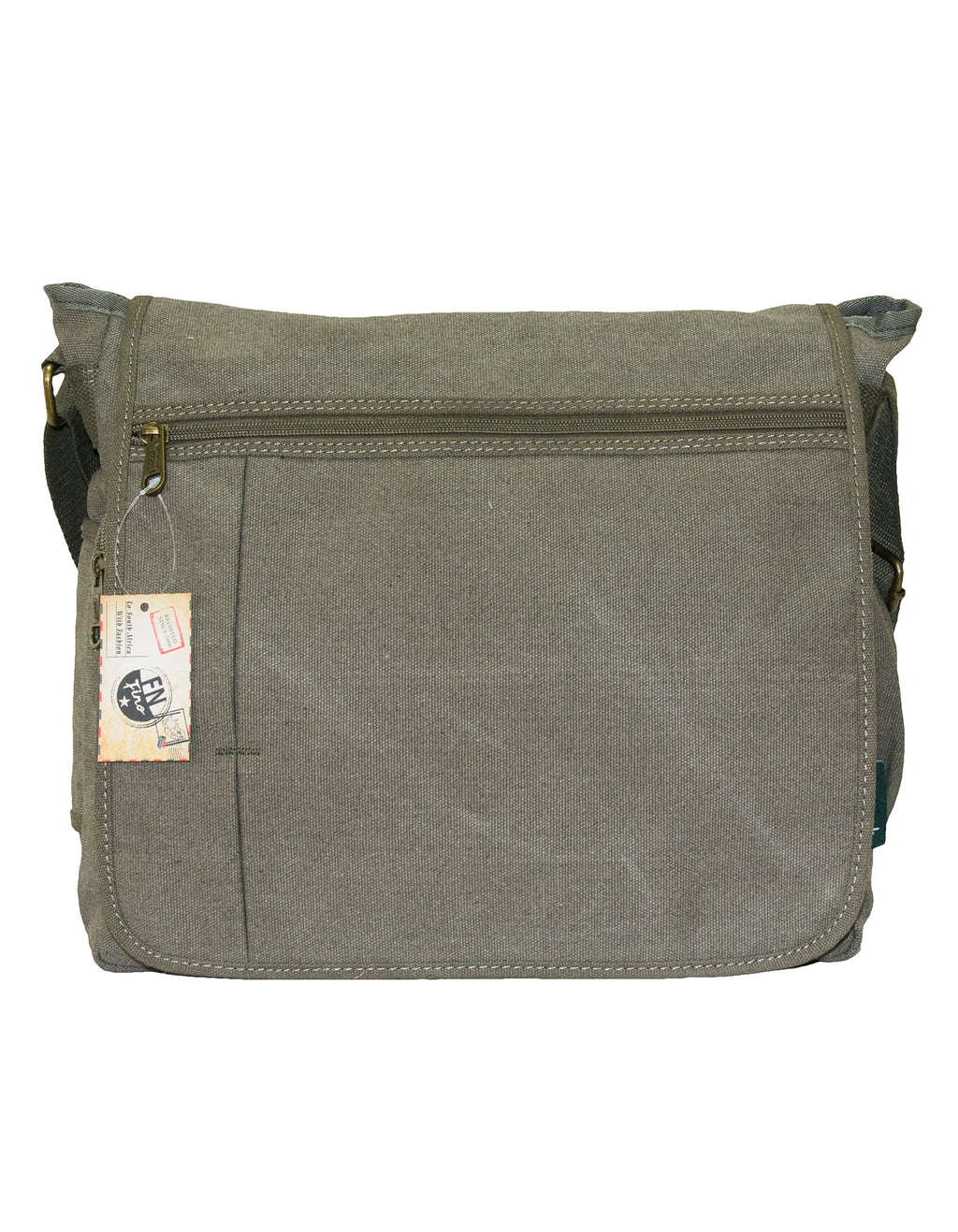 Fino HY-8815 Unisex Vintage Canvas 14" Laptop Messenger Crossbody Bag
