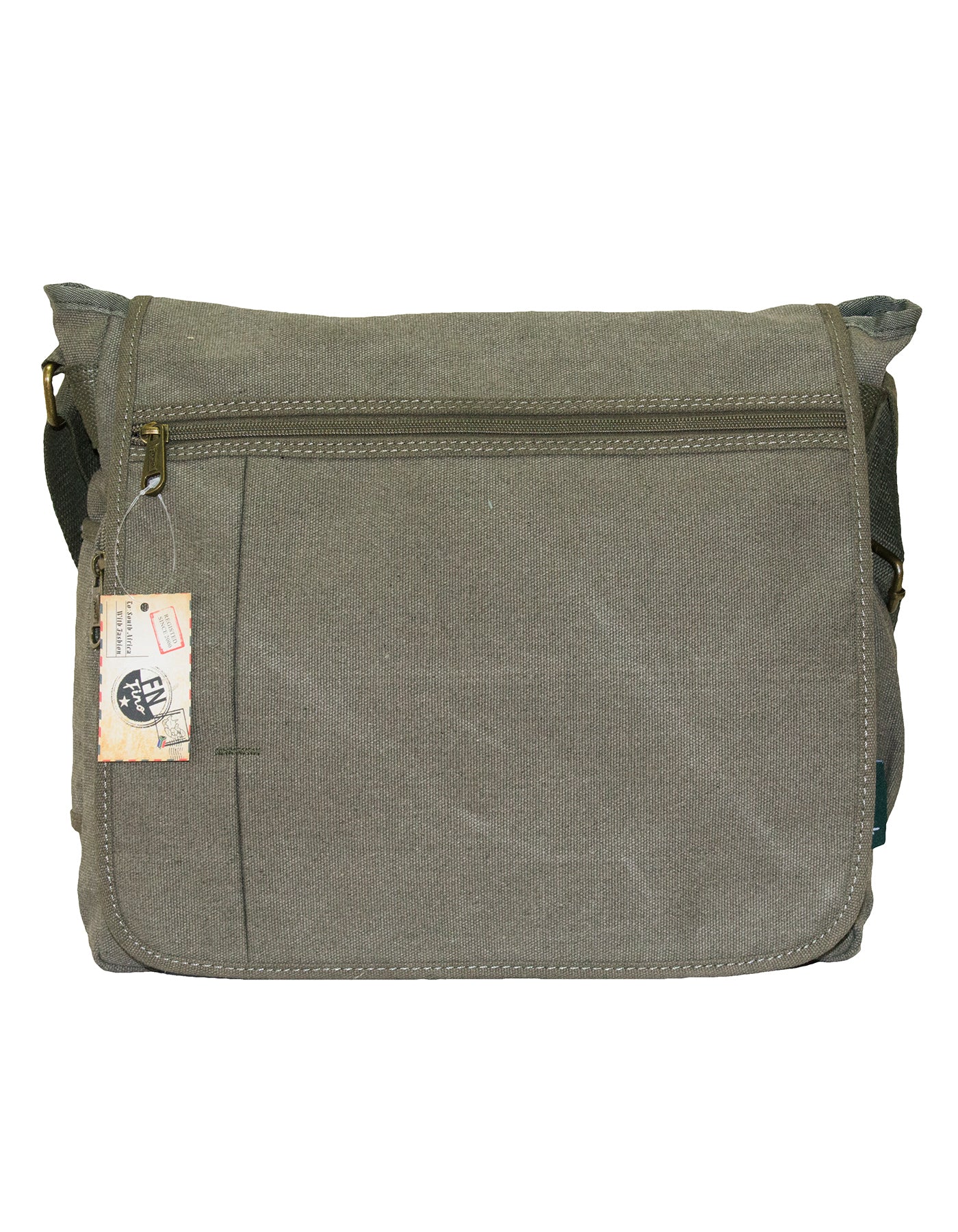 Fino HY-8815 Unisex Vintage Canvas 14" Laptop Messenger Crossbody Bag