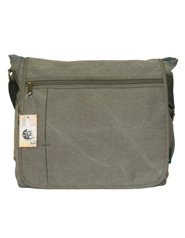 Fino HY-8815 Unisex Vintage Canvas 14" Laptop Messenger Crossbody Bag