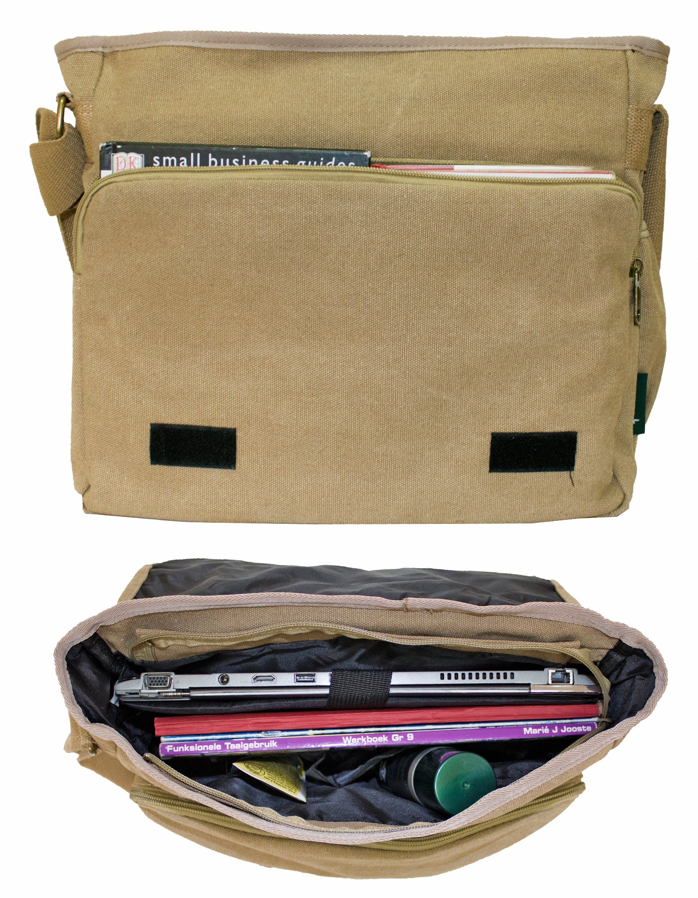 Fino HY-8815 Unisex Vintage Canvas 14" Laptop Messenger Crossbody Bag