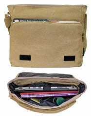 Fino HY-8815 Unisex Vintage Canvas 14" Laptop Messenger Crossbody Bag