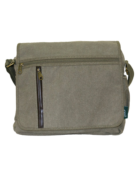 Fino HY-8818 Unisex 14" Laptop Canvas Messenger Crossbody Bag