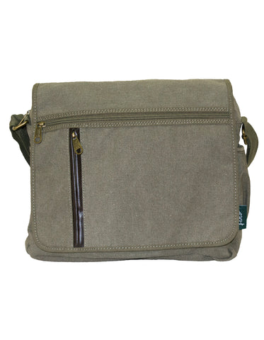 Fino HY-8818 Unisex 14" Laptop Canvas Messenger Crossbody Bag