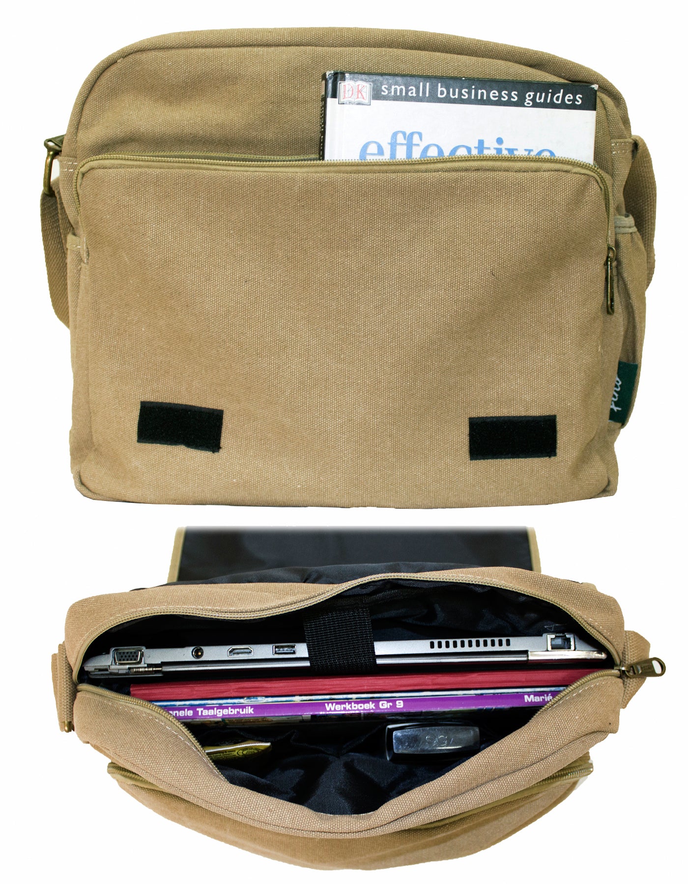 Fino HY-8818 Unisex 14" Laptop Canvas Messenger Crossbody Bag