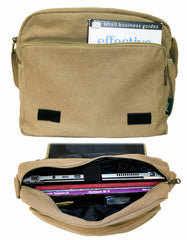 Fino HY-8818 Unisex 14" Laptop Canvas Messenger Crossbody Bag