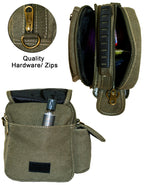 Fino HY-B810 Unisex Mini Canvas Messenger/ Sling Bag