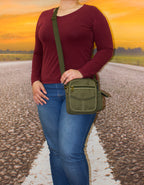 Fino HY-B810 Unisex Mini Canvas Messenger/ Sling Bag