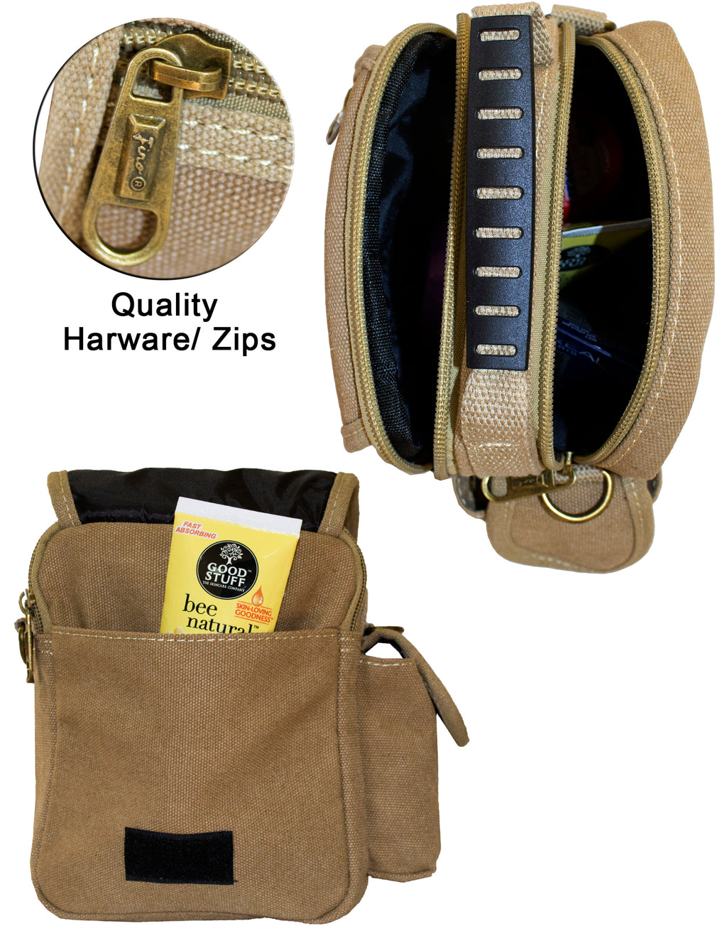 Fino HY-B810 Unisex Mini Canvas Messenger/ Sling Bag