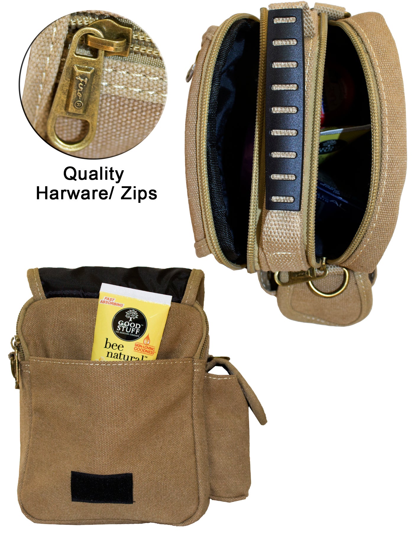 Fino HY-B810 Unisex Mini Canvas Messenger/ Sling Bag