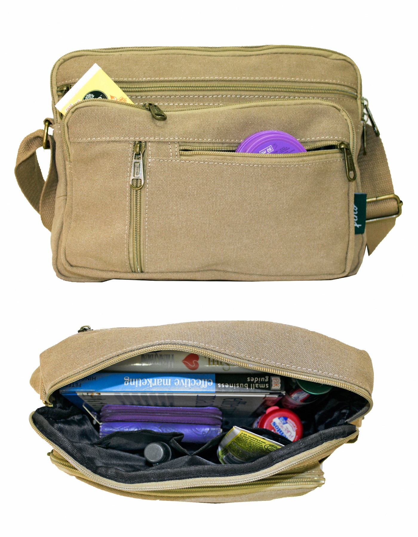 Fino HY-C238 Unisex Canvas Vintage Messenger Crossbody Bag