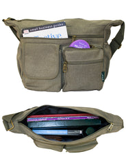 Fino HY-C239 Cotton Canvas Unisex Messenger Crossbody Bag